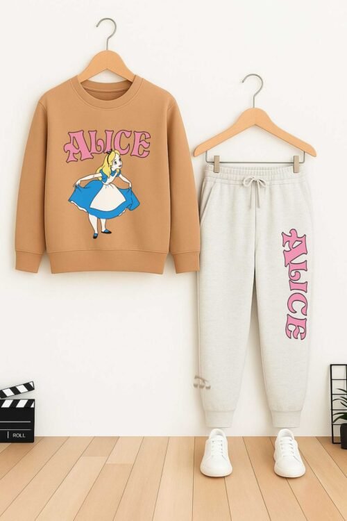 HIGH PREMIUM QUALITY GIRLS TOP AND BOTTOM TRACKSUIT SET WHOLESALE - Image 5