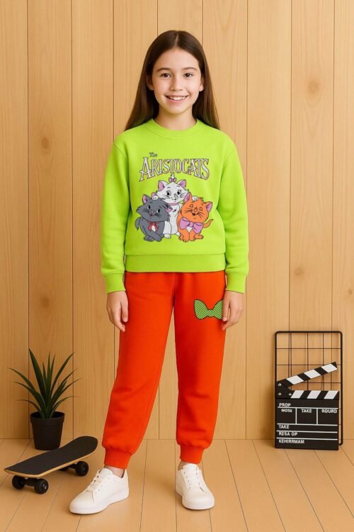 HIGH PREMIUM QUALITY GIRLS TOP AND BOTTOM TRACKSUIT SET WHOLESALE - Image 11