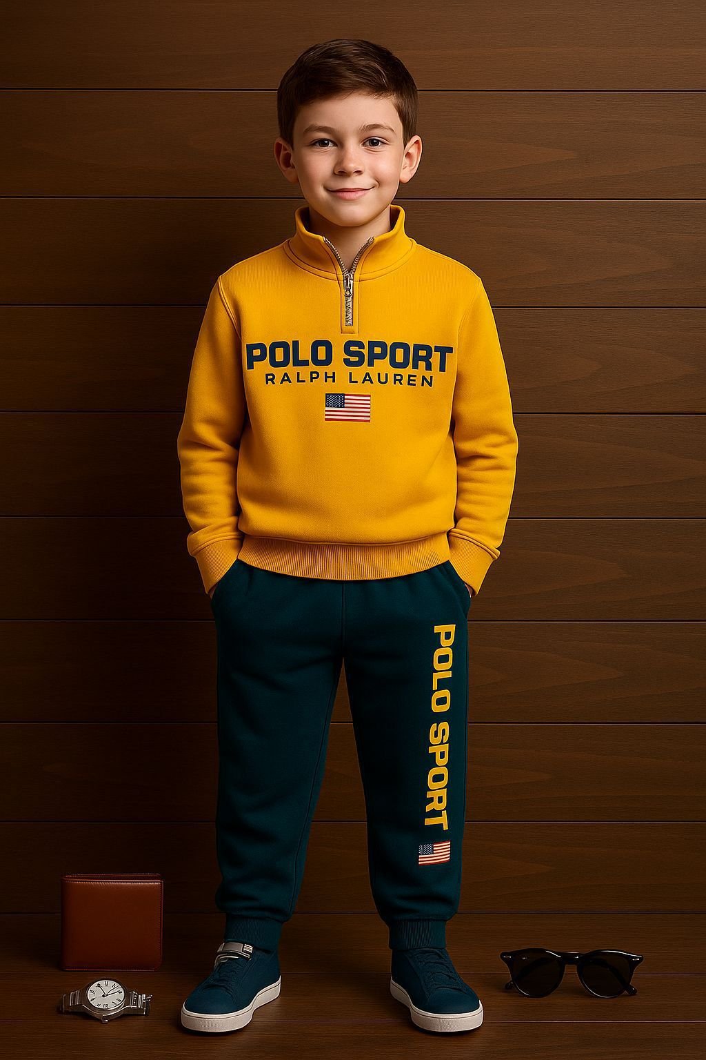 KIDS HI NECK AND TRACK SET WHOLESALE 3 KIDS HI NECK AND TRACK SET WHOLESALE - Image 2