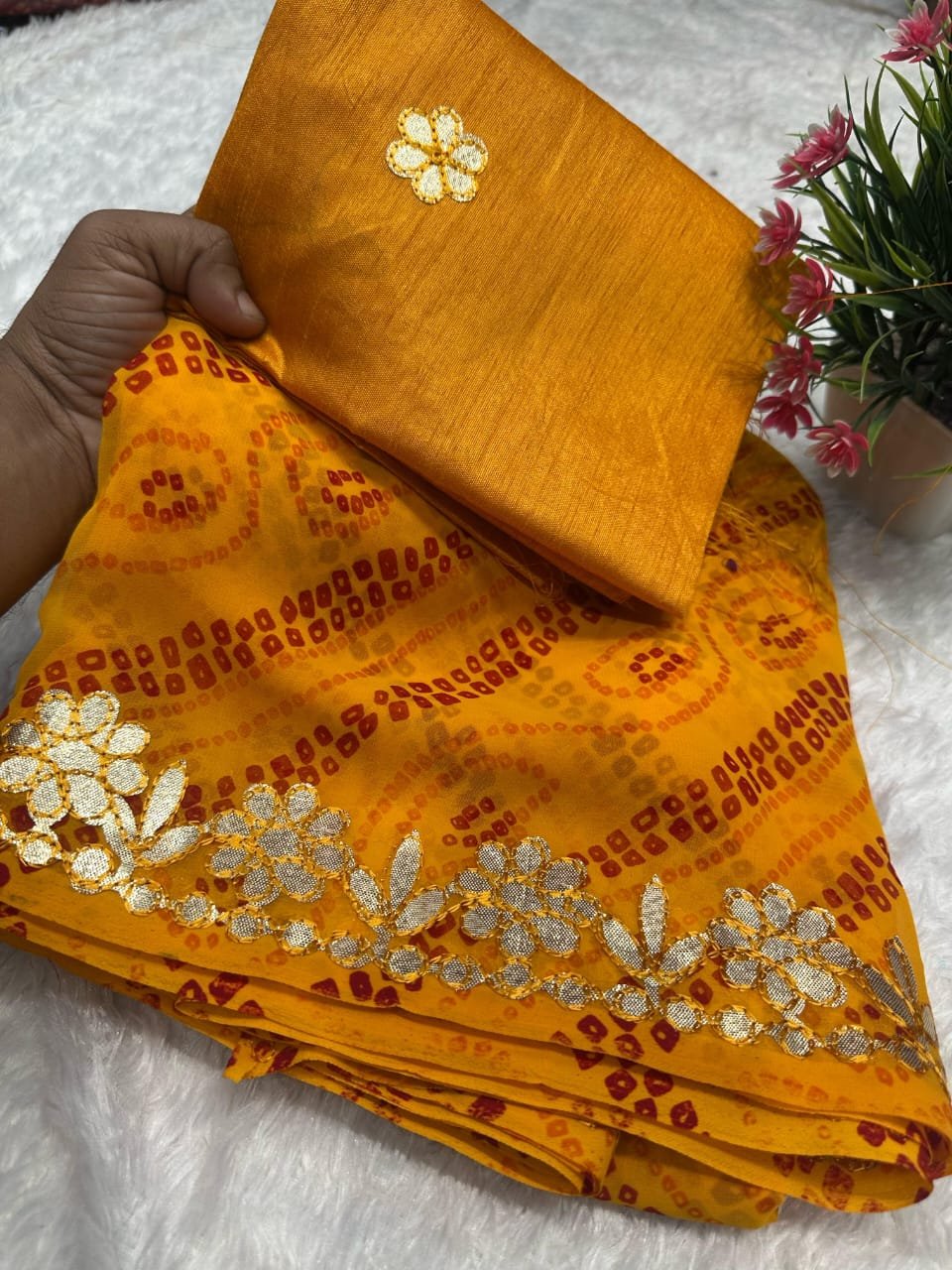 New Bandhani Saree WHOLESALE 4 New Bandhani Saree WHOLESALE - Image 3