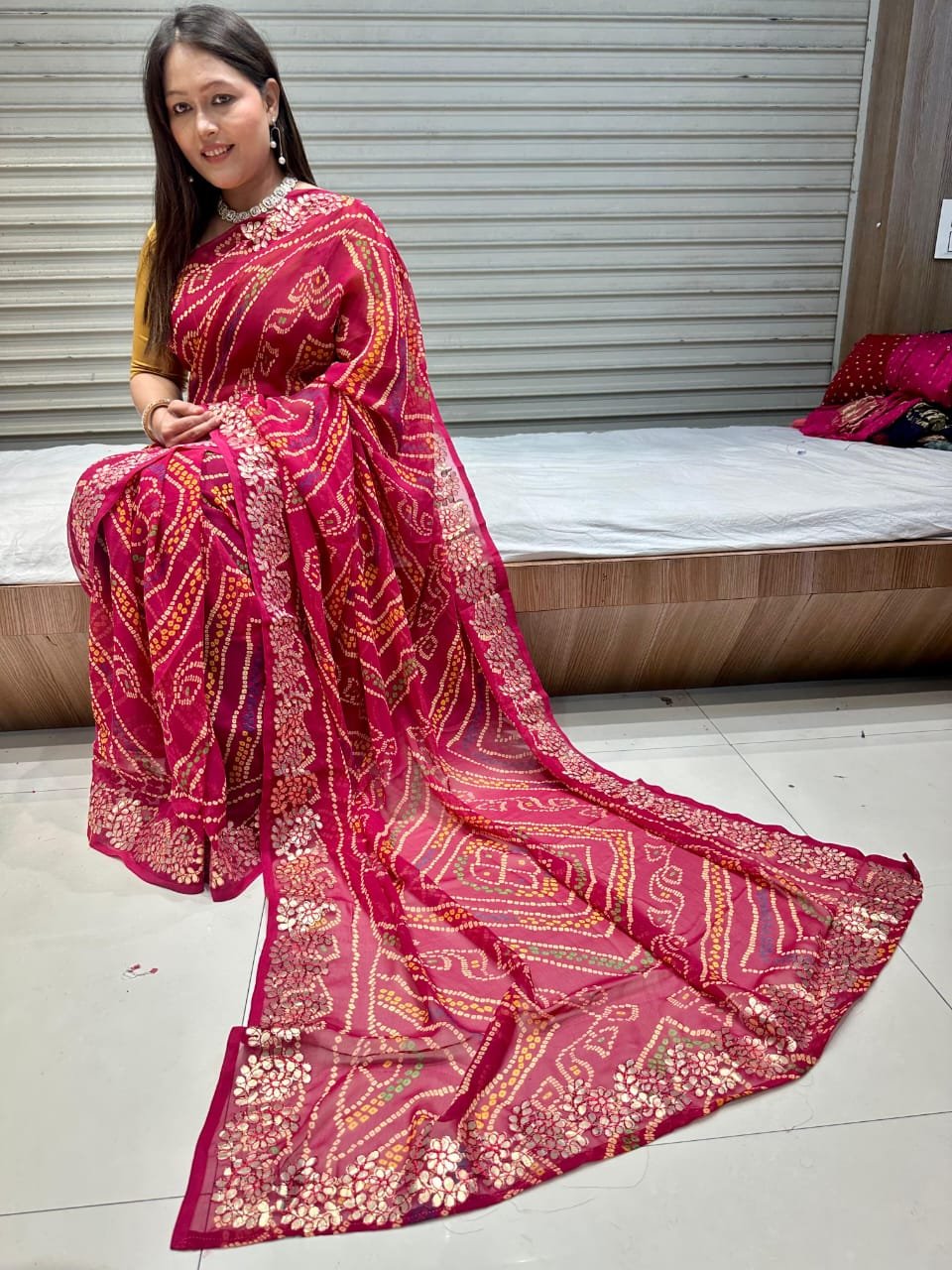 New Bandhani Saree WHOLESALE 7 New Bandhani Saree WHOLESALE - Image 6