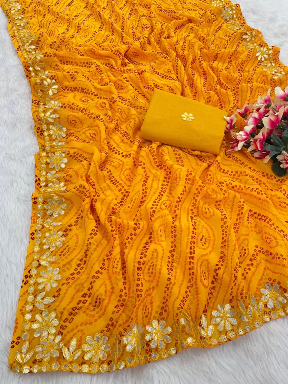 New Bandhani Saree WHOLESALE 8 New Bandhani Saree WHOLESALE - Image 7