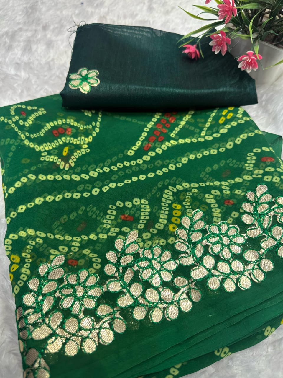 New Bandhani Saree WHOLESALE 9 New Bandhani Saree WHOLESALE - Image 8