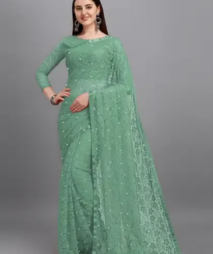 Self Design, Woven, Plain Fashion Net Saree 5 Self Design, Woven, Plain Fashion Net Saree