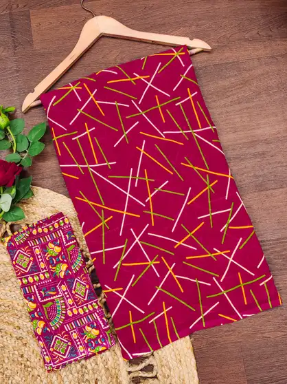 Paisley, Printed Daily Wear Georgette Saree 5 Paisley, Printed Daily Wear Georgette Saree