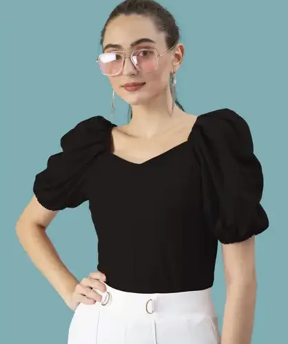 Casual Solid Women White Top 8 Casual Solid Women White Top