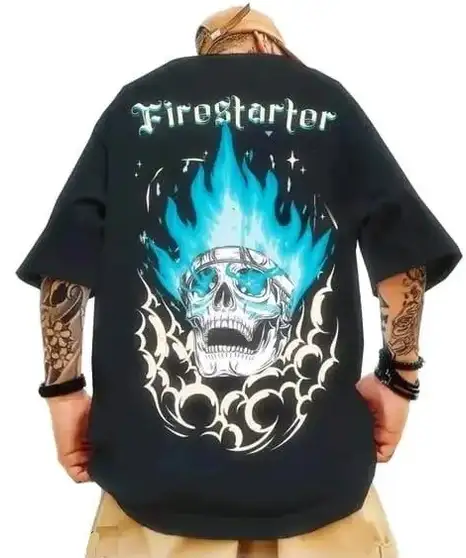 Graphic Print Men Black T-Shirt 3 Graphic Print Men Black T-Shirt - Image 2