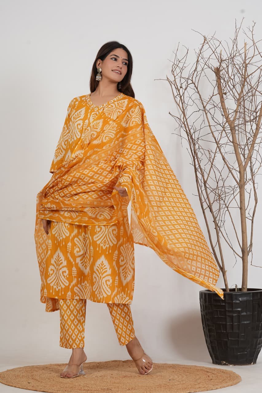 Pure Cotton Pant Set with dupatta wholesale 4 Pure Cotton Pant Set with dupatta wholesale - Image 3