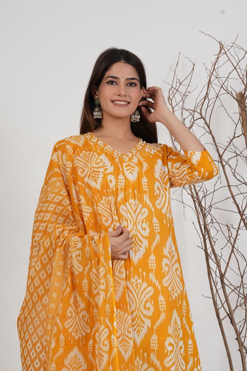 Pure Cotton Pant Set with dupatta wholesale 5 Pure Cotton Pant Set with dupatta wholesale - Image 4