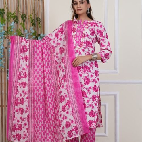 Pure Cotton Pant Set with dupatta wholesale 11 659 1 | VastrMitr