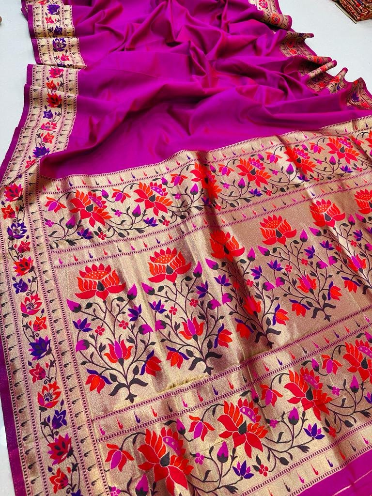 Pure Soft Silk With gold jari saree Wholesale 4 Pure Soft Silk With gold jari saree Wholesale - Image 3