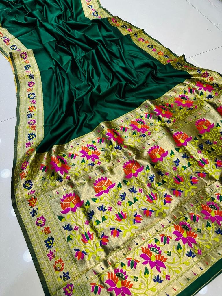 Pure Soft Silk With gold jari saree Wholesale 7 Pure Soft Silk With gold jari saree Wholesale - Image 6