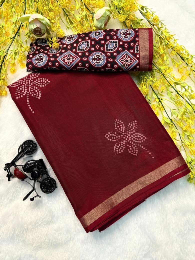 Mul Mul Cotton Silk Saree Wholesale 6 Mul Mul Cotton Silk Saree Wholesale - Image 5