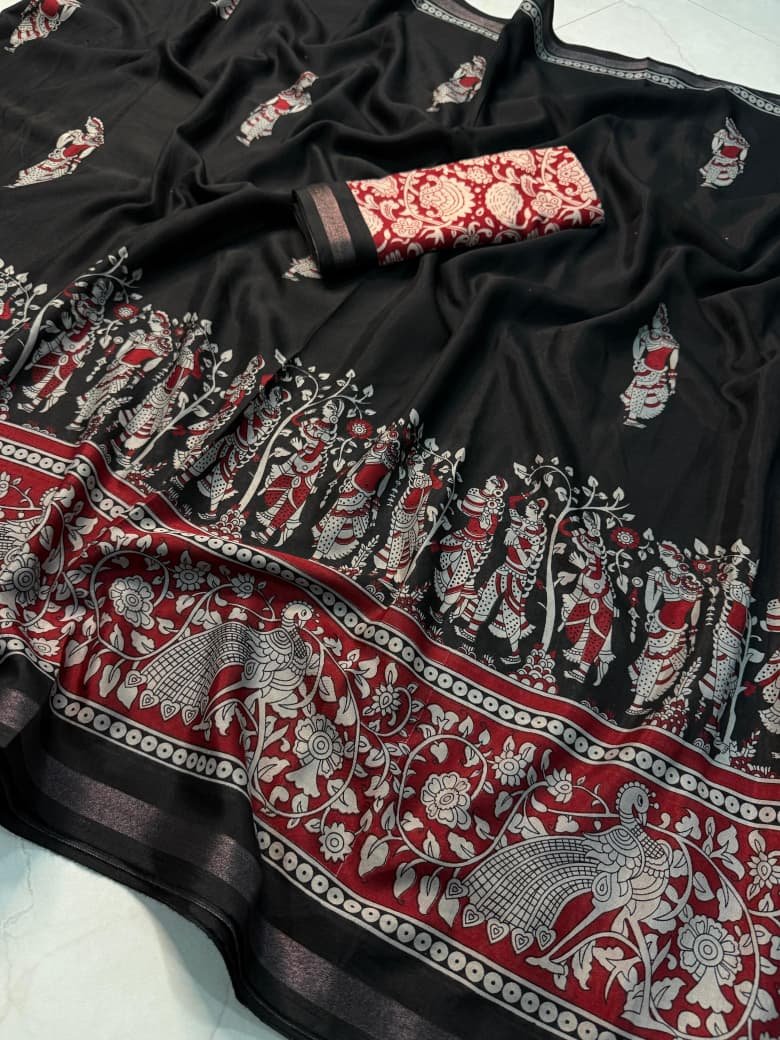 Mul Mul Cotton Silk Saree Wholesale 8 Mul Mul Cotton Silk Saree Wholesale - Image 7