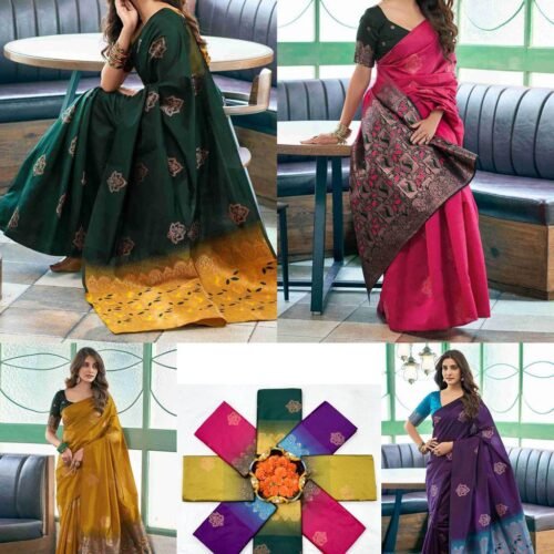 SOFT LICHI SILK CLOTH saree Wholesale 16 SOFT LICHI SILK CLOTH saree Wholesale