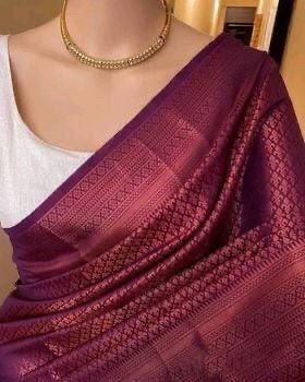 SOFT LICHI SILK CLOTH saree Wholesale 9 SOFT LICHI SILK CLOTH saree Wholesale - Image 9