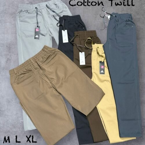 Premium Cotton twill fabric trackpant Wholesale 3 Premium Cotton twill fabric trackpant Wholesale