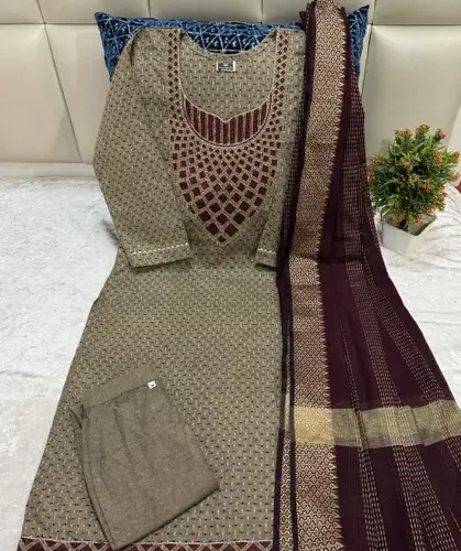 M I TEXTILE Kurta, Trouser/Pant & Dupatta Set 5 M I TEXTILE Kurta, Trouser/Pant & Dupatta Set