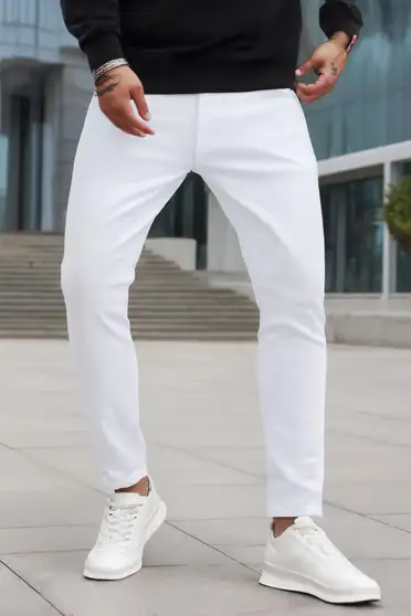 Slim Men White Jeans 2 Slim Men White Jeans