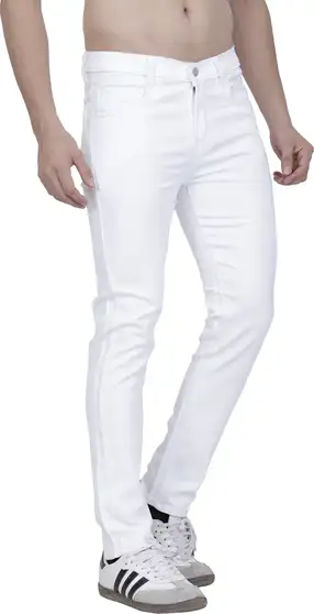 Slim Men White Jeans 3 Slim Men White Jeans - Image 2