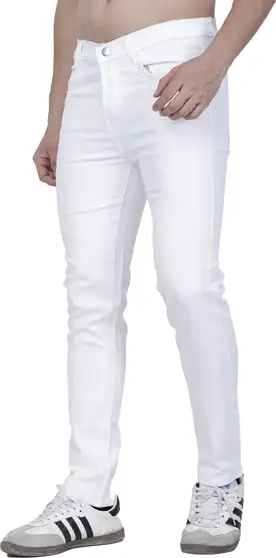 Slim Men White Jeans 5 Slim Men White Jeans - Image 4