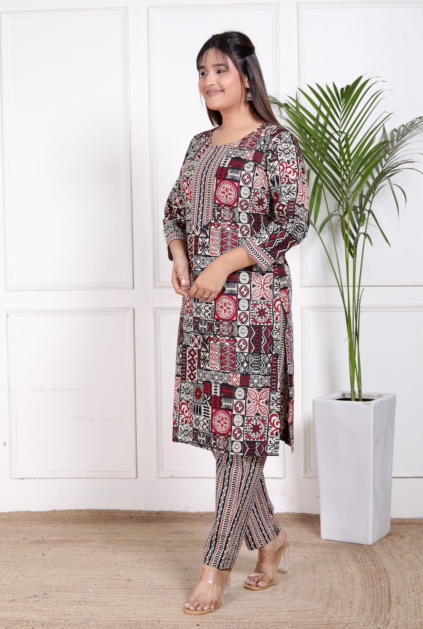 Printed Cotton 2-Piece panr set 2 Printed Cotton 2-Piece panr set - Image 2