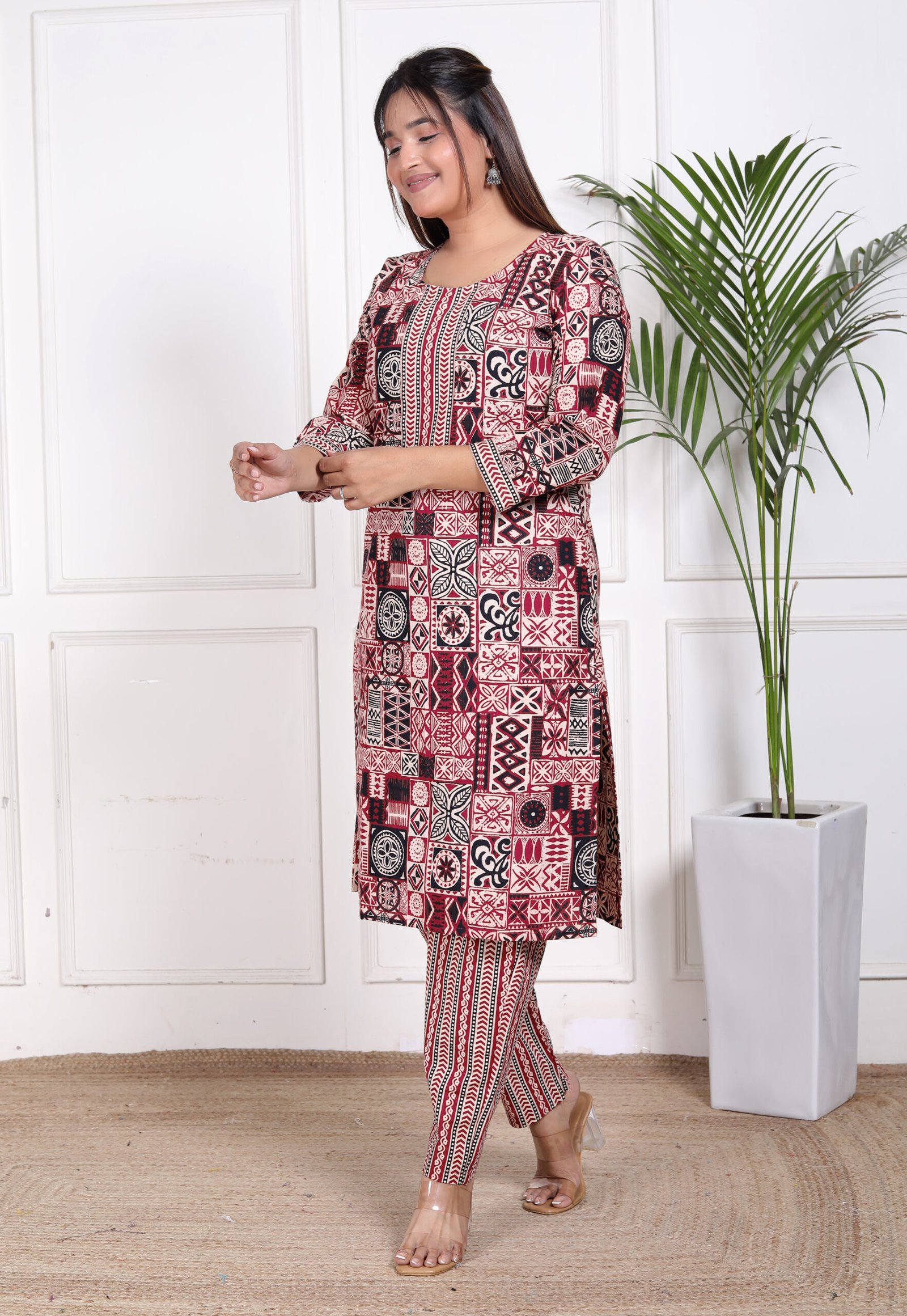 Printed Cotton 2-Piece pant set 2 Printed Cotton 2-Piece pant set - Image 2