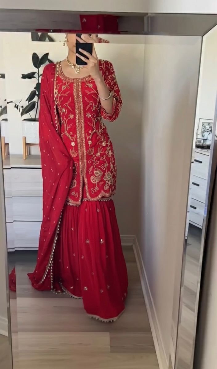 Presenting New Designer Party Wear Look Top-Plazzo and Dupatta With Heavy Embroidery Work 10 Presenting New Designer Party Wear Look Top-Plazzo and Dupatta With Heavy Embroidery Work - Image 9