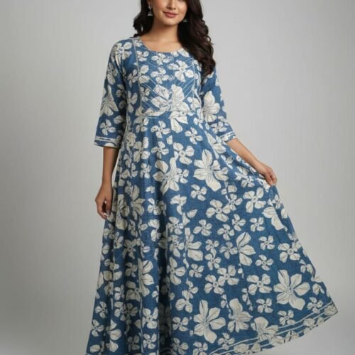 Long Heavy Reyon Gown Wholesale