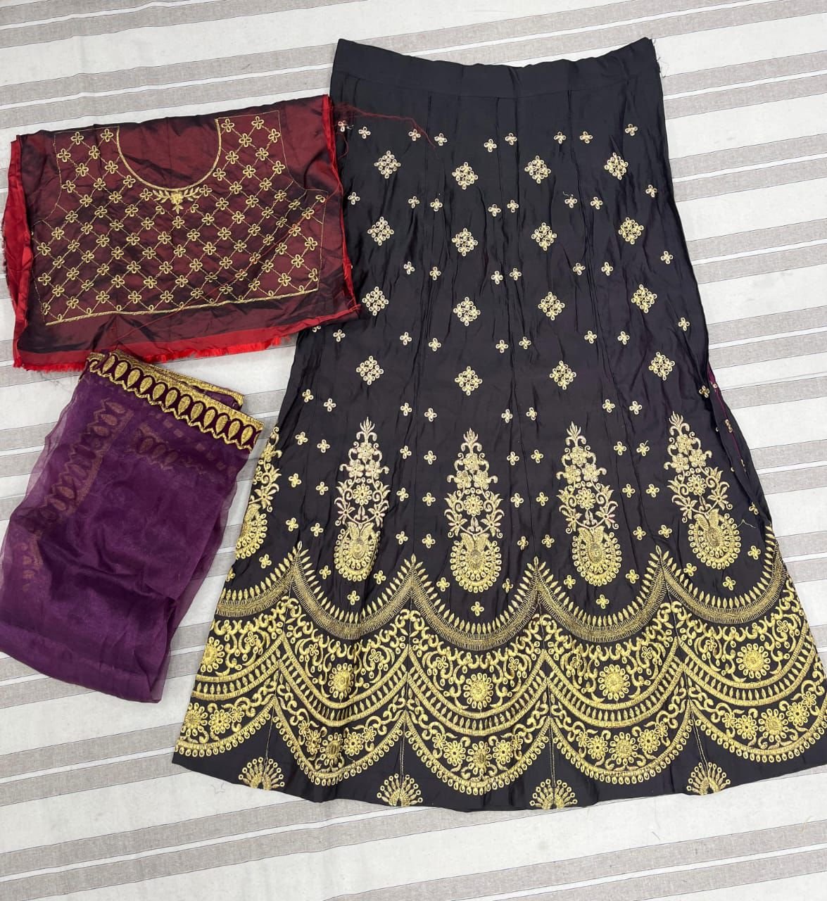 3 pieces set Chaniya choli dupatta set wholesale 11 3 pieces set Chaniya choli dupatta set wholesale - Image 11