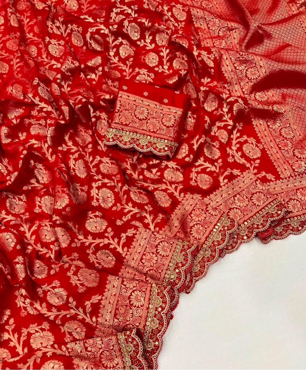 Beautiful Jacquard Weaving Litchi Silk Saree Wholesale 3 Beautiful Jacquard Weaving Litchi Silk Saree Wholesale - Image 2