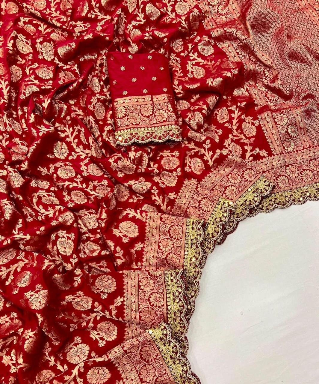 Beautiful Jacquard Weaving Litchi Silk Saree Wholesale 4 Beautiful Jacquard Weaving Litchi Silk Saree Wholesale - Image 3