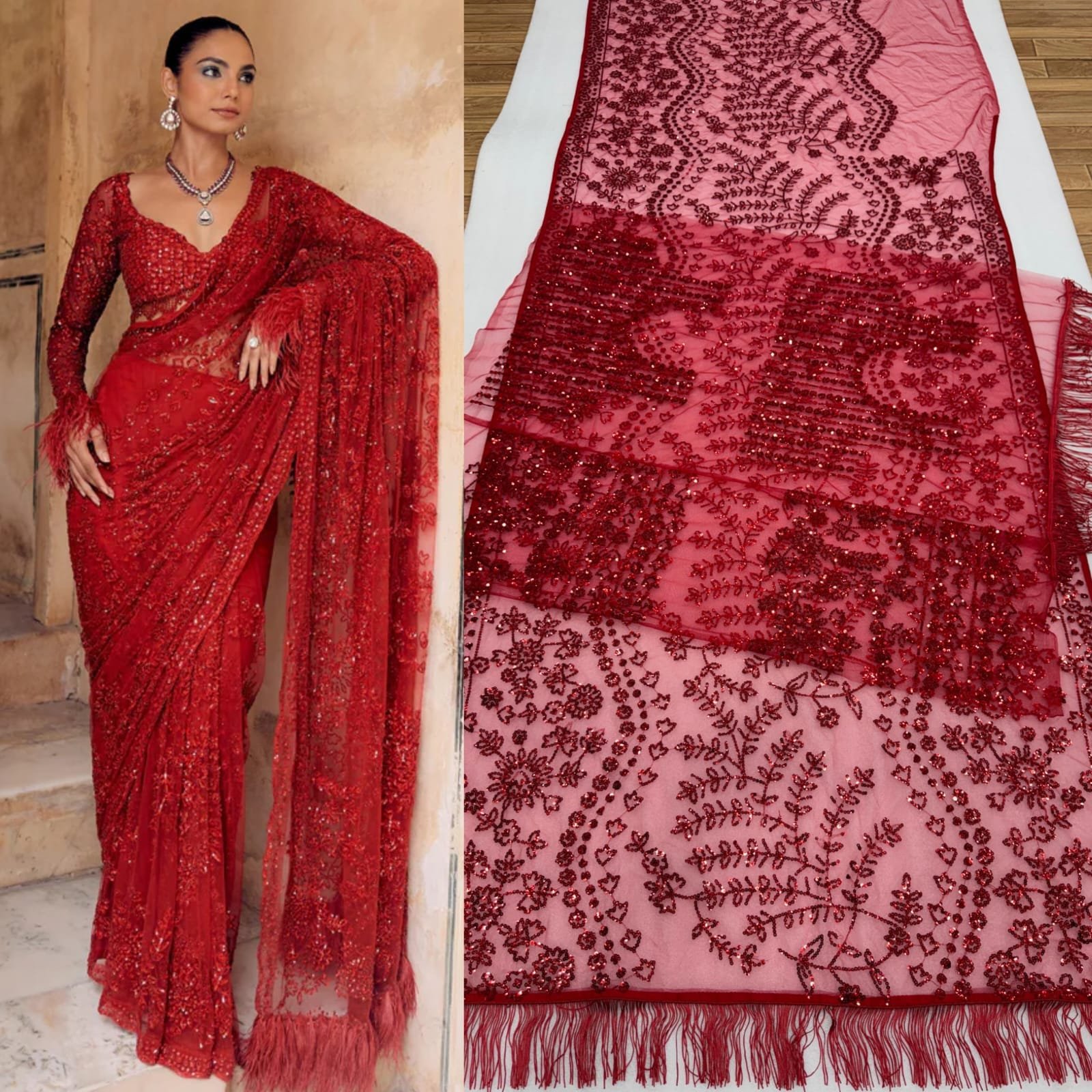 New Bollywood Blockbuster Sequence Design Launching in Net saree Wholesale 8 New Bollywood Blockbuster Sequence Design Launching in Net saree Wholesale - Image 8