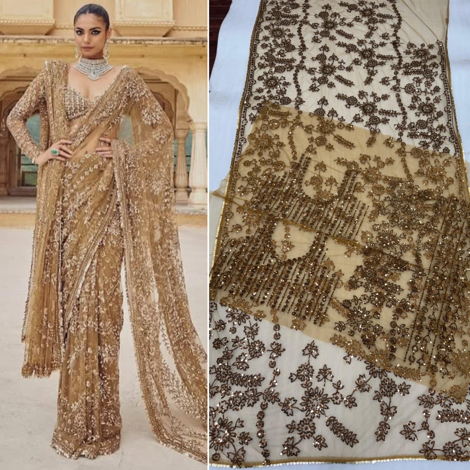 New Bollywood Blockbuster Sequence Design Launching in Net saree Wholesale 10 New Bollywood Blockbuster Sequence Design Launching in Net saree Wholesale - Image 10