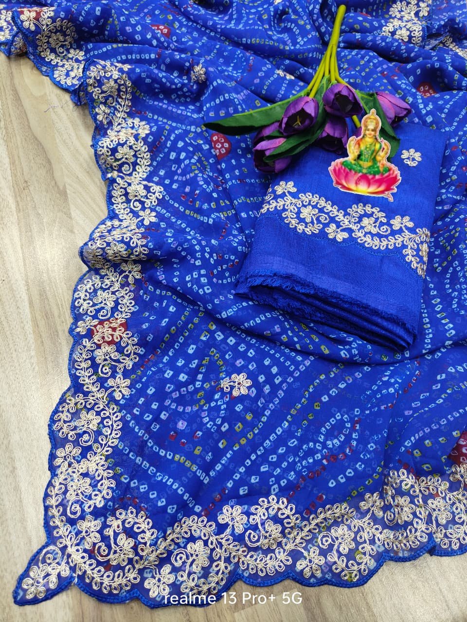 bandej Pitta work and butti throughout SAREE Wholesale 3 bandej Pitta work and butti throughout SAREE Wholesale - Image 2