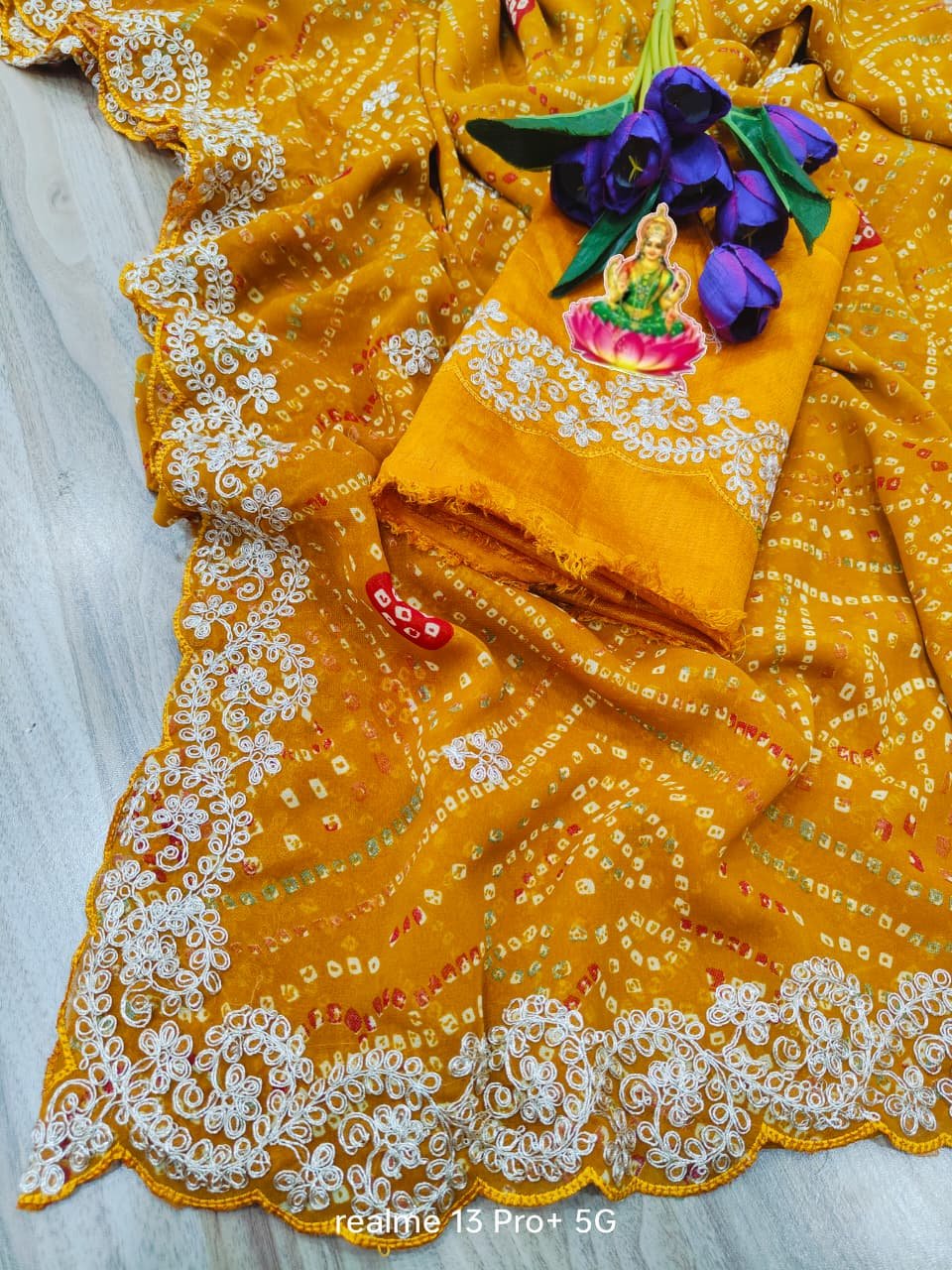 bandej Pitta work and butti throughout SAREE Wholesale 5 bandej Pitta work and butti throughout SAREE Wholesale - Image 4