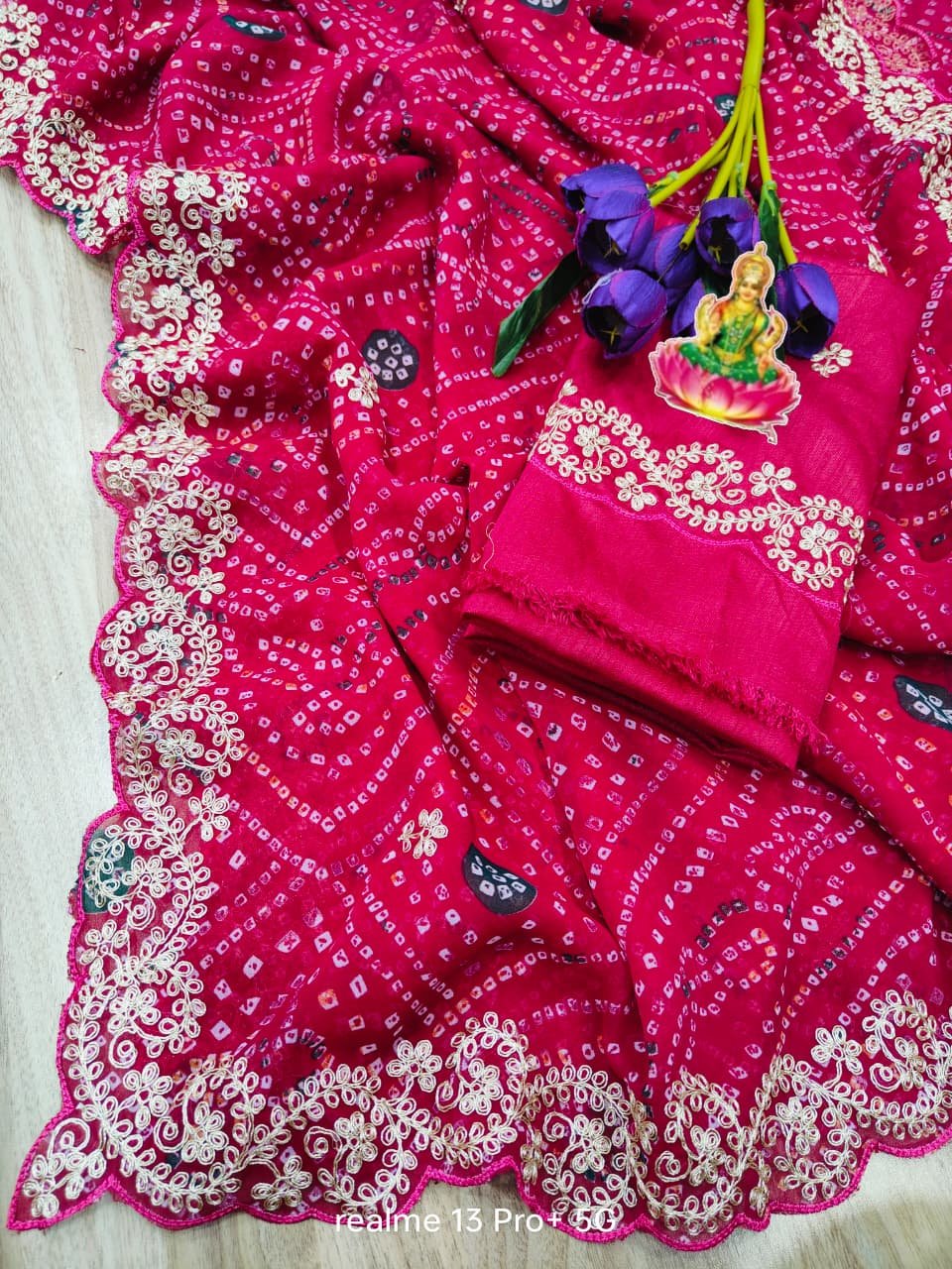 bandej Pitta work and butti throughout SAREE Wholesale 2 bandej Pitta work and butti throughout SAREE Wholesale