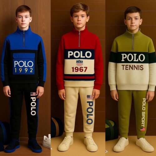 BOY PREMIUM DTM ZIPPER HI NECK TRACKSUIT wholesale