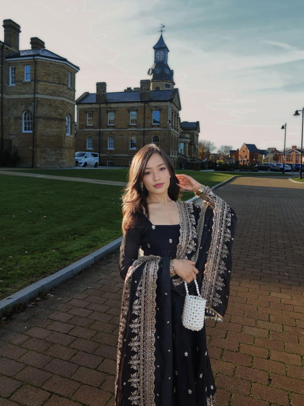 TExclusive Trending Designer Gown with Heavy sequin embroidery work Dupatta set Wholesale 6 TExclusive Trending Designer Gown with Heavy sequin embroidery work Dupatta set Wholesale - Image 5