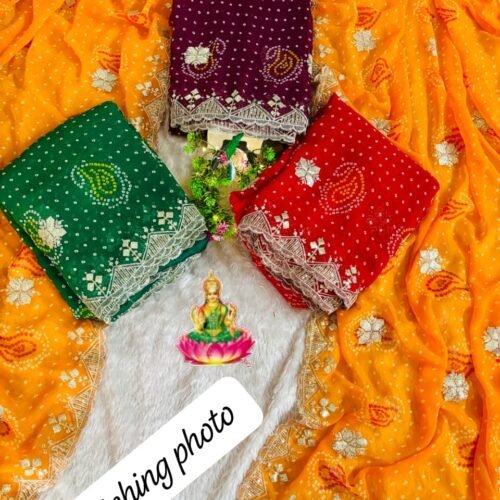 soft Georgette bandej saree WHOLESALE DEAL