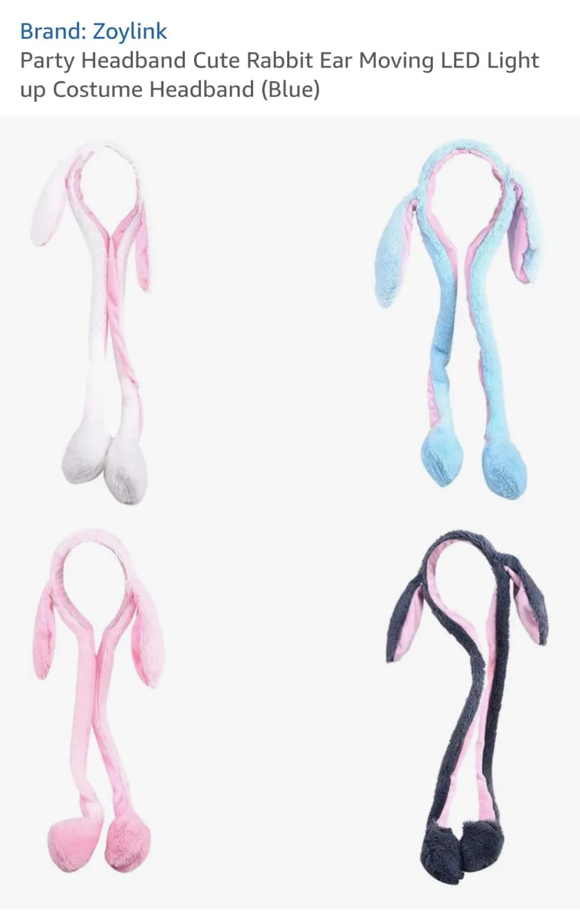 Jumping Rabbit Hats With LED Lights wholesale 3 Jumping Rabbit Hats With LED Lights wholesale - Image 2