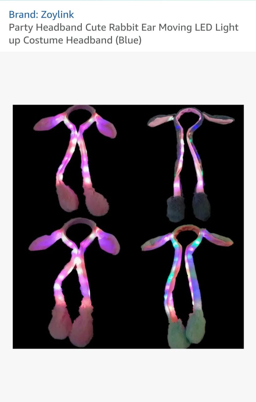 Jumping Rabbit Hats With LED Lights wholesale 4 Jumping Rabbit Hats With LED Lights wholesale - Image 3