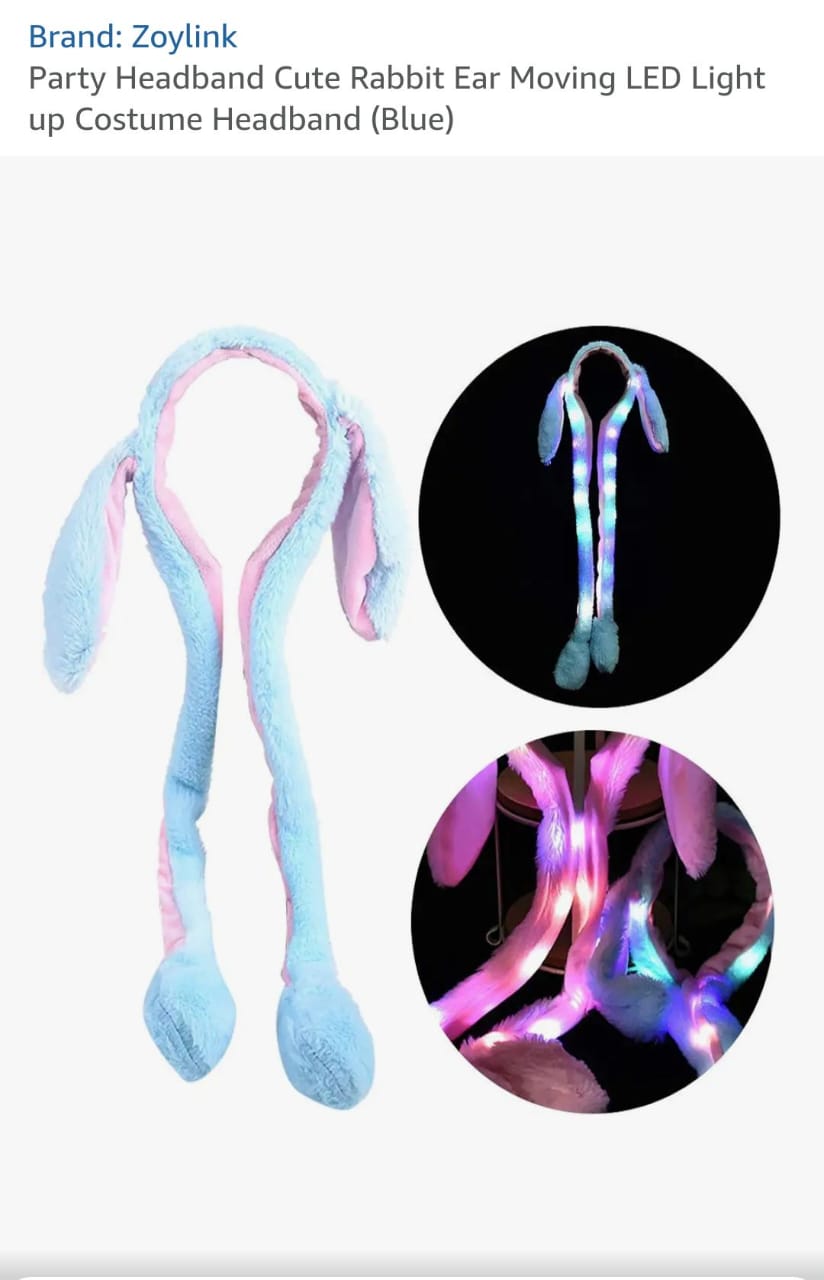 Jumping Rabbit Hats With LED Lights wholesale 10 Jumping Rabbit Hats With LED Lights wholesale - Image 9