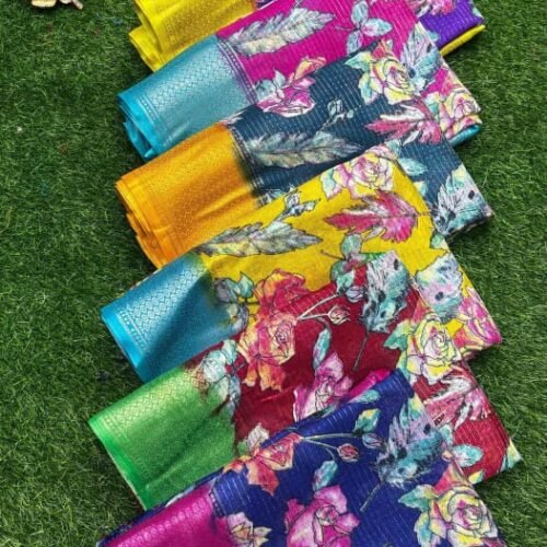 Dola EV Border Cherry Blossom Saree Wholesale