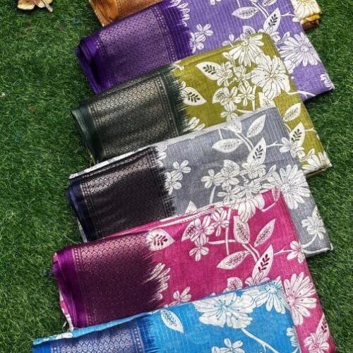 Dola EV Border Cherry Blossom Saree Wholesale 6 Dola EV Border Cherry Blossom Saree Wholesale