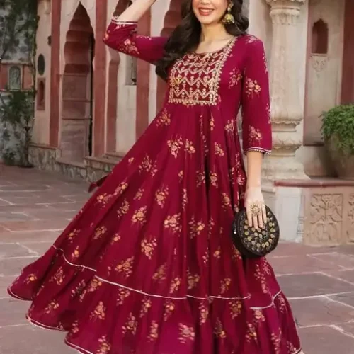 Long Heavy Reyon Gown wholesale