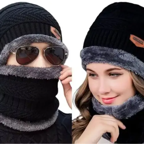 Gggg Winter wear woolen cap and mufler set for boys and girls for Boys & Girls