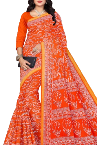 Pure Mulmul Cotton Jaipuri Block Sarees 4 Pure Mulmul Cotton Jaipuri Block Sarees