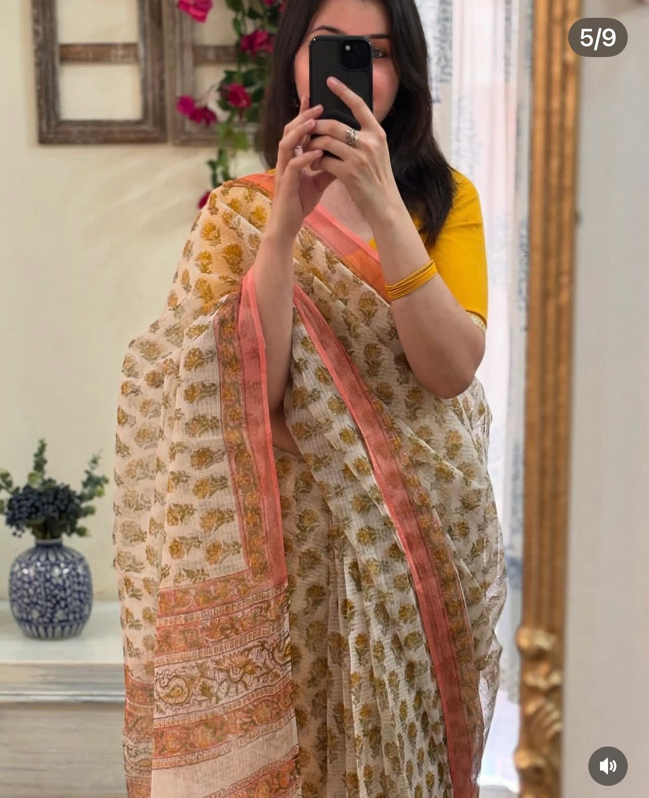 Kota Doriya With Digital Print Work And Running Designing Blouse Sarees WHOLESALE 3 Kota Doriya With Digital Print Work And Running Designing Blouse Sarees WHOLESALE - Image 3