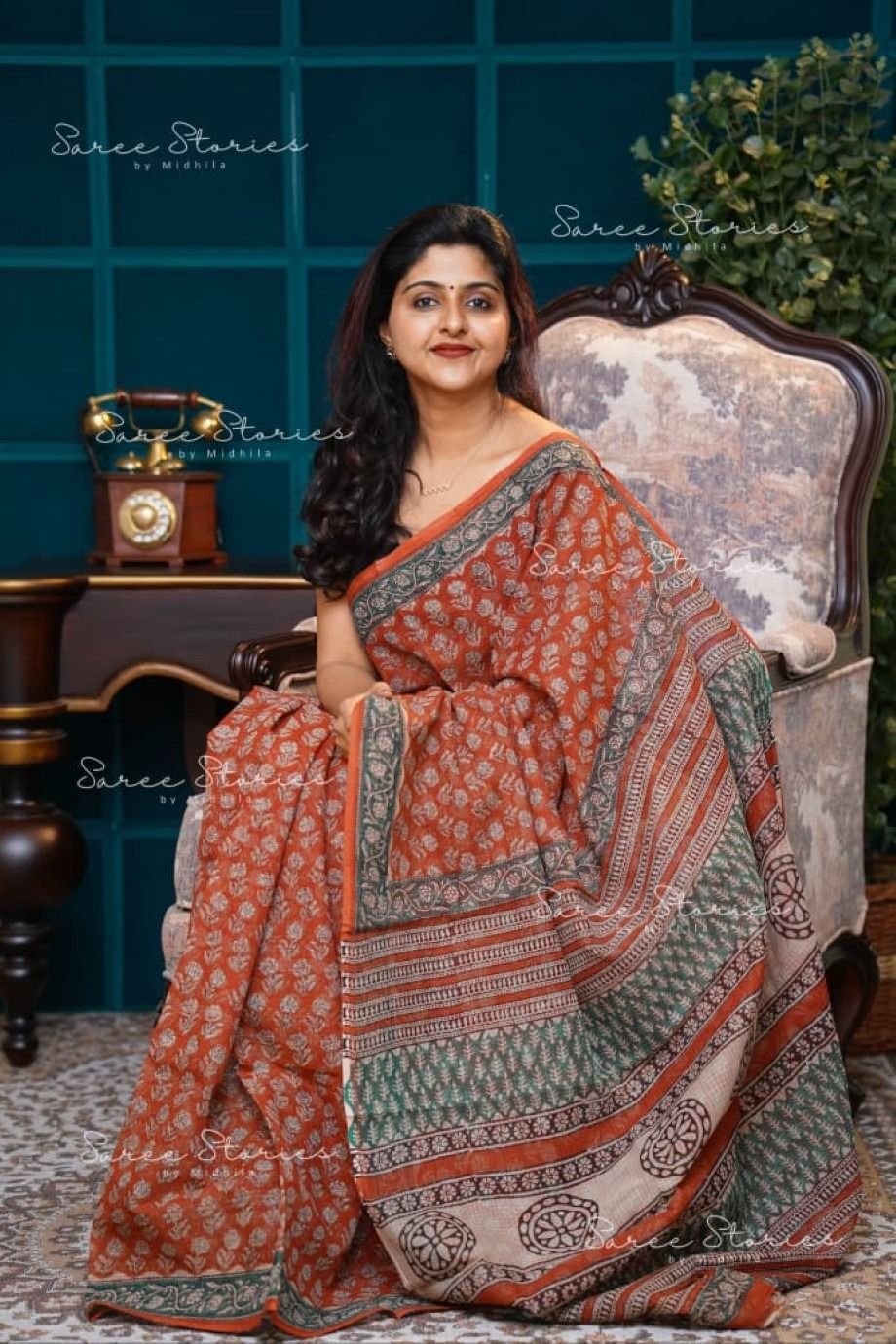 Kota Doriya With Digital Print Work And Running Designing Blouse Sarees WHOLESALE 7 Kota Doriya With Digital Print Work And Running Designing Blouse Sarees WHOLESALE - Image 7